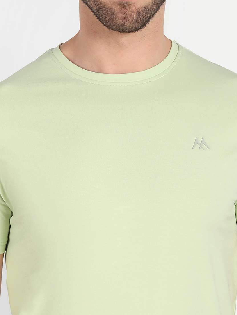 men solid round neck t-shirt - 21145303 - Standard Image - 4