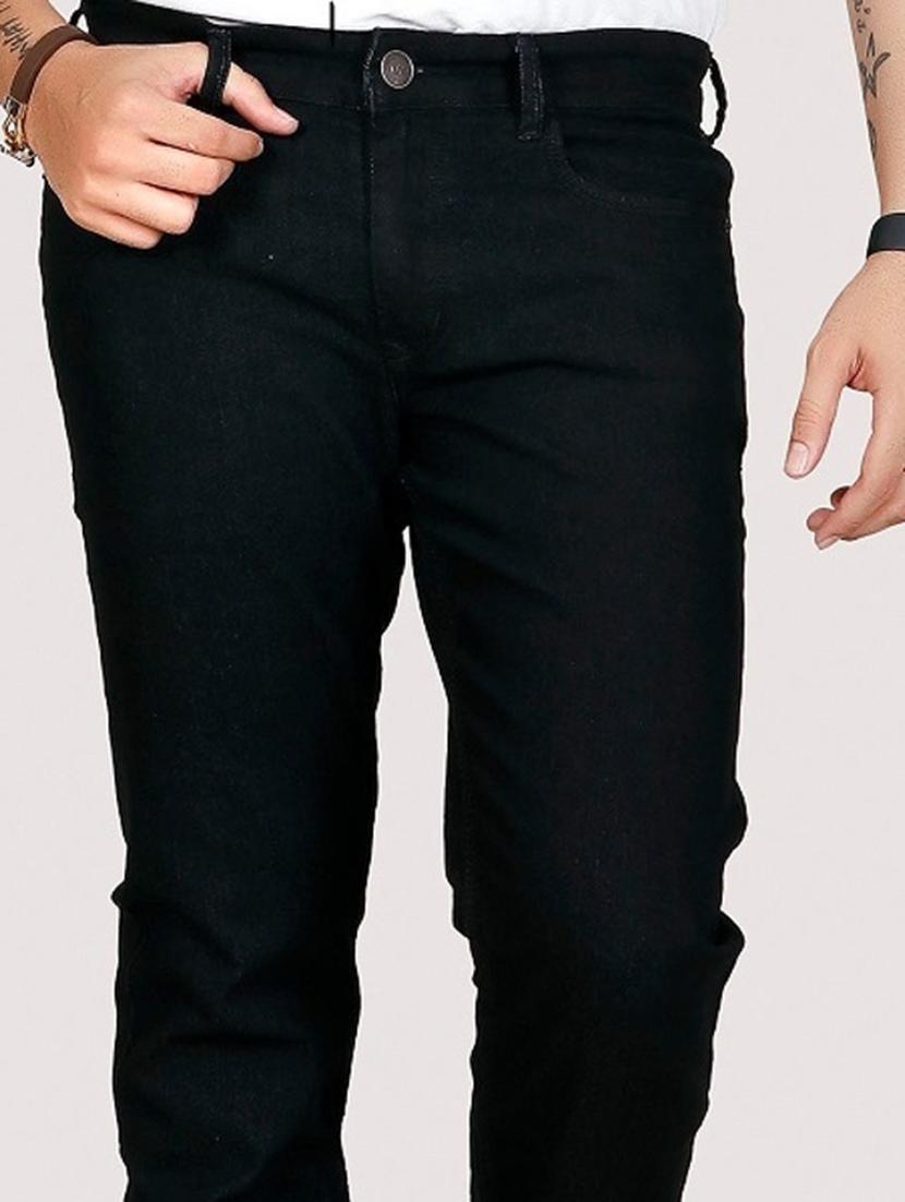 solid black denim jeans - 21145346 - Standard Image - 4