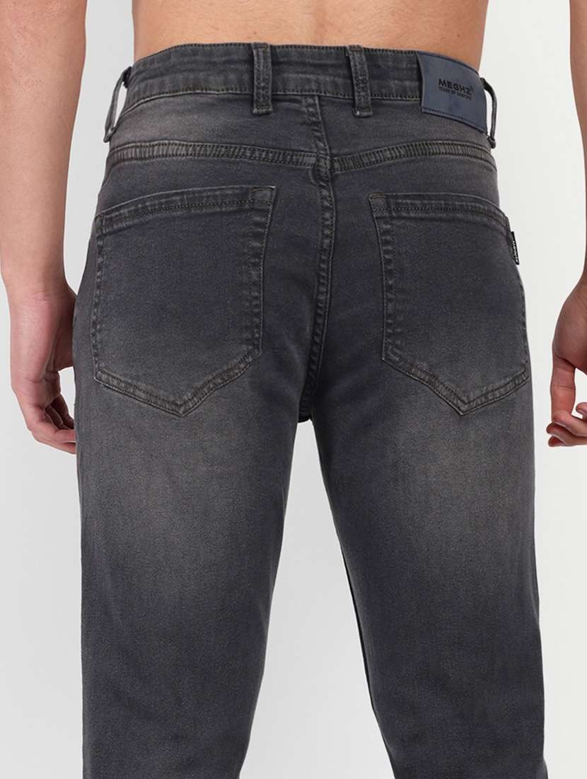 solid grey denim jeans - 21145351 - Standard Image - 4