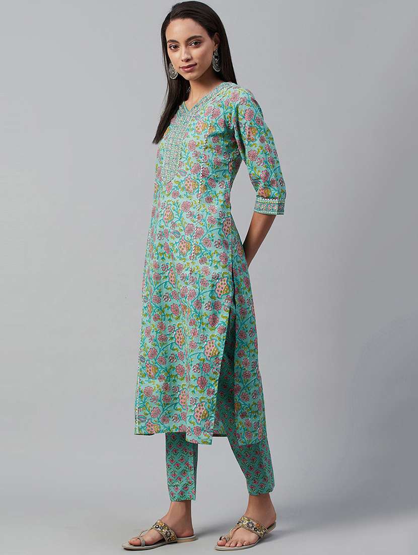 women kurta pant set with dupatta - 21145395 - Standard Image - 1