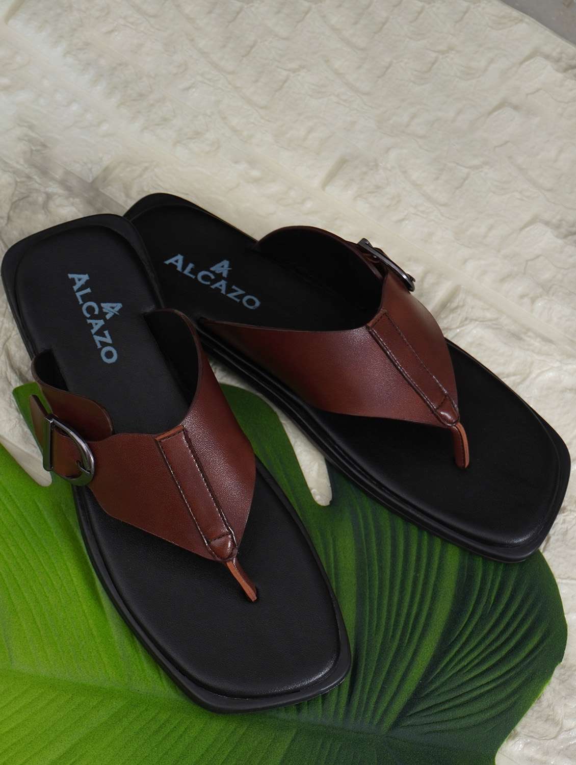 brown slip on slipper - 21145483 - Zoom Image - 0