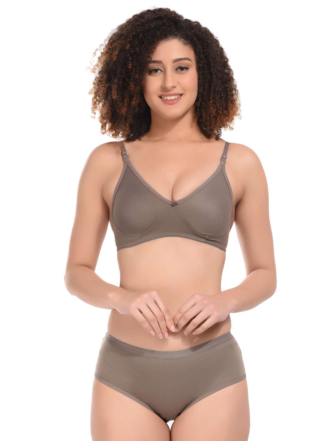 pack of 2 multi coloured hosiery bra and panty set - 21145544 -  Standard Image - 1