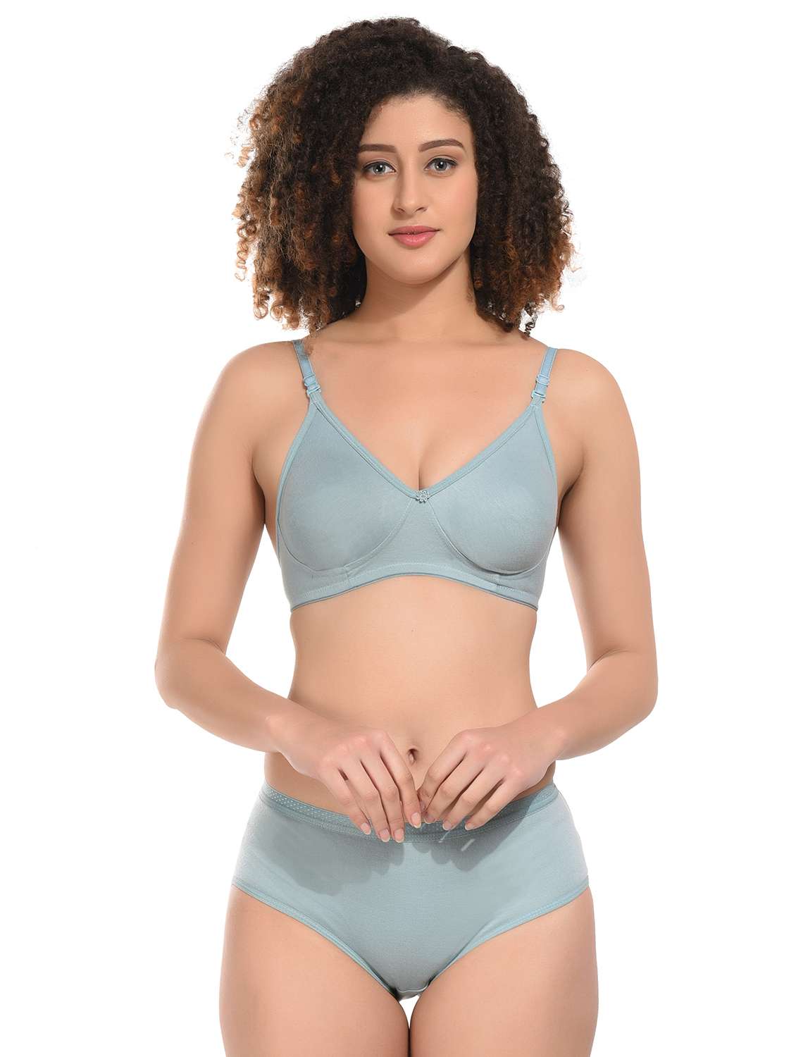 pack of 2 multi coloured hosiery bra and panty set - 21145549 -  Standard Image - 1