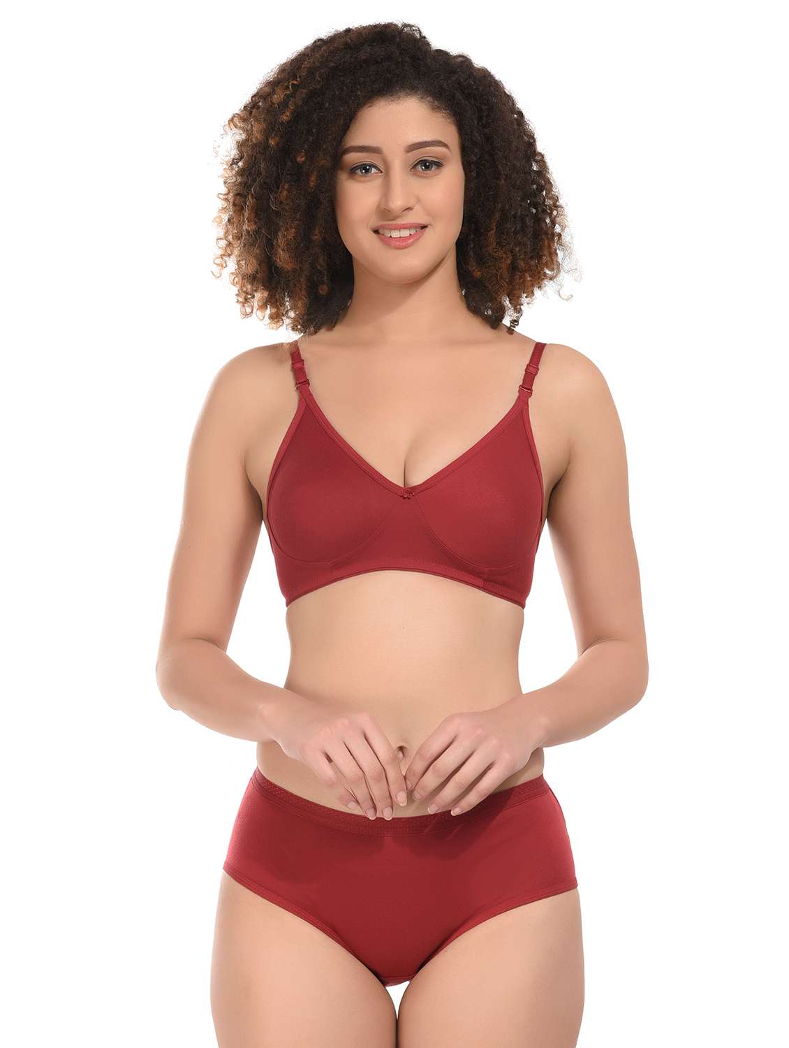 pack of 2 multi coloured hosiery bra and panty set - 21145550 -  Standard Image - 1