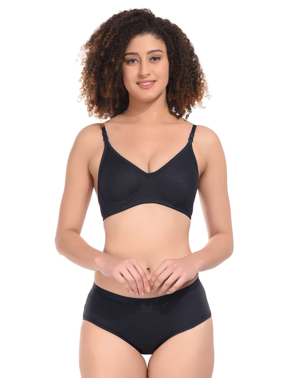 pack of 2 multi coloured hosiery bra and panty set - 21145550 -  Standard Image - 4