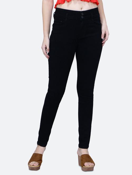 solid black denim jeans - 21145771 -  Standard Image - 0