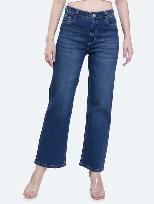 solid blue denim jeans - 21145875 -  Standard Image - 0