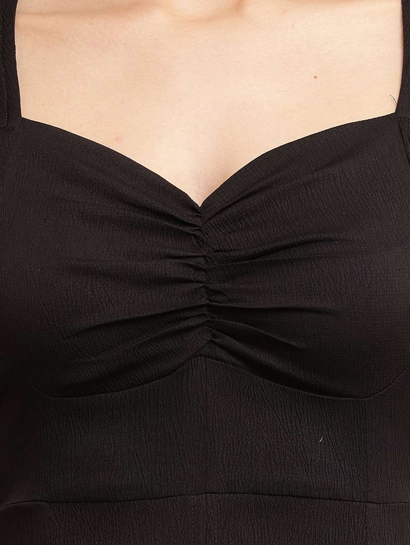 black crepe bodycon dress - 21146254 -  Standard Image - 4