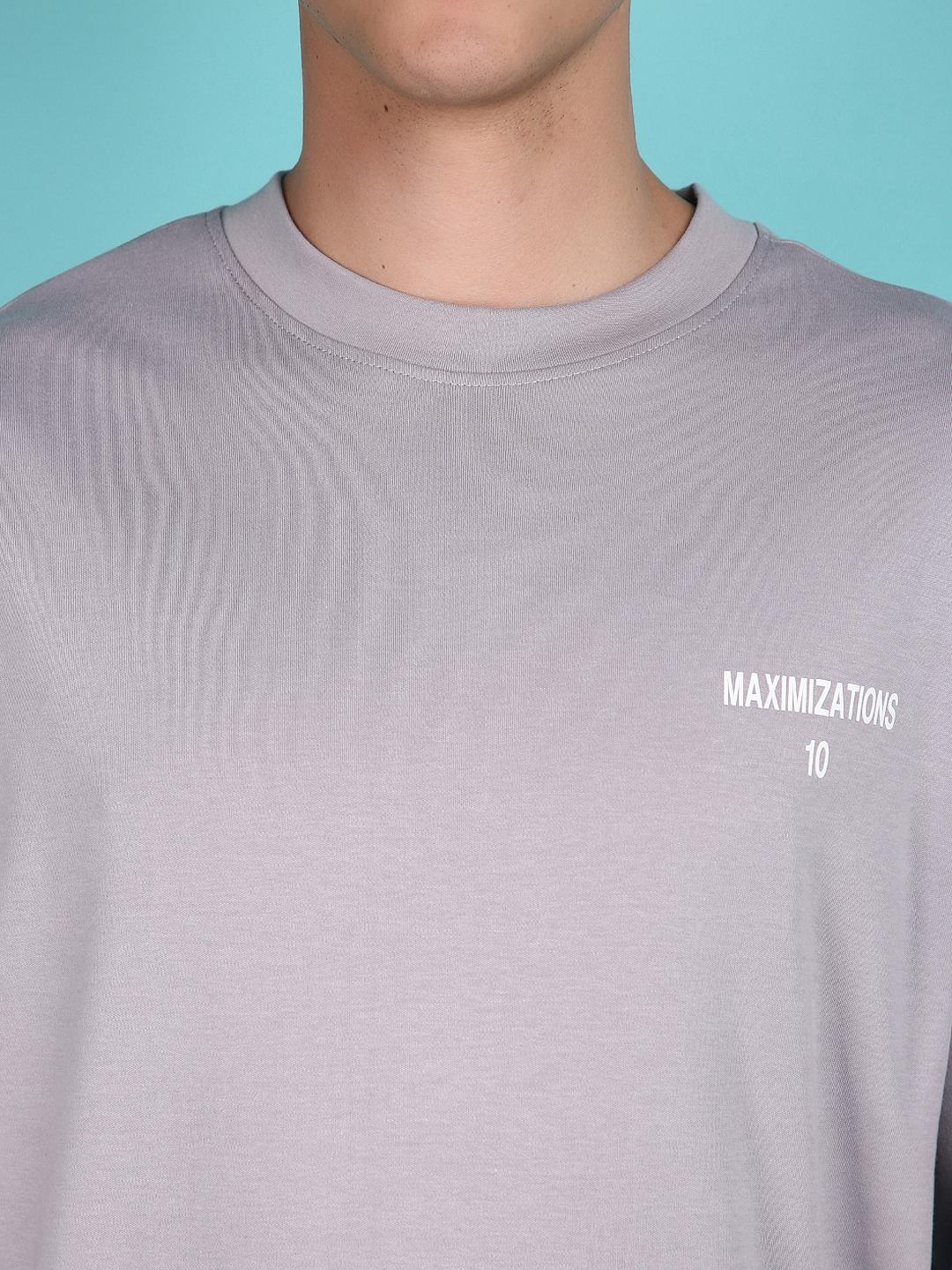 grey cotton front print tshirt - 21148164 -  Standard Image - 1