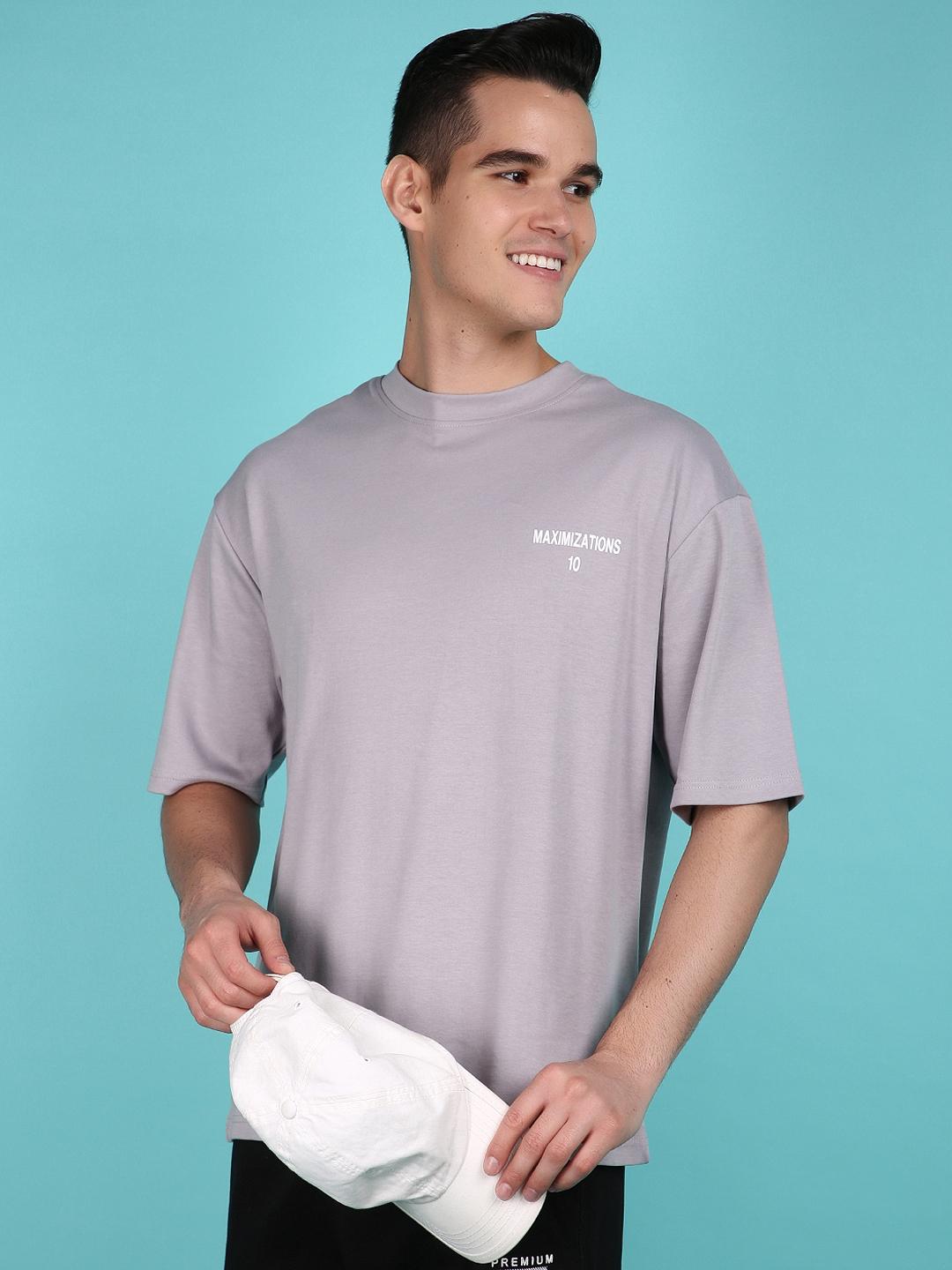 grey cotton front print tshirt - 21148164 - Standard Image - 4