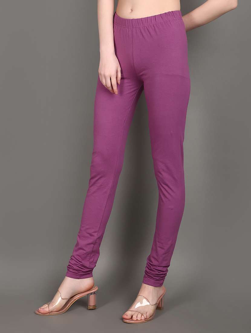 women solids churidar leggings - 21148203 -  Standard Image - 1