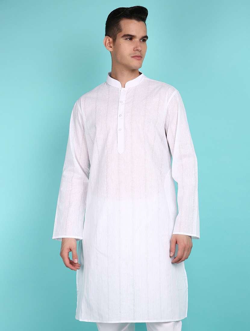 men self design kurta pyjama set