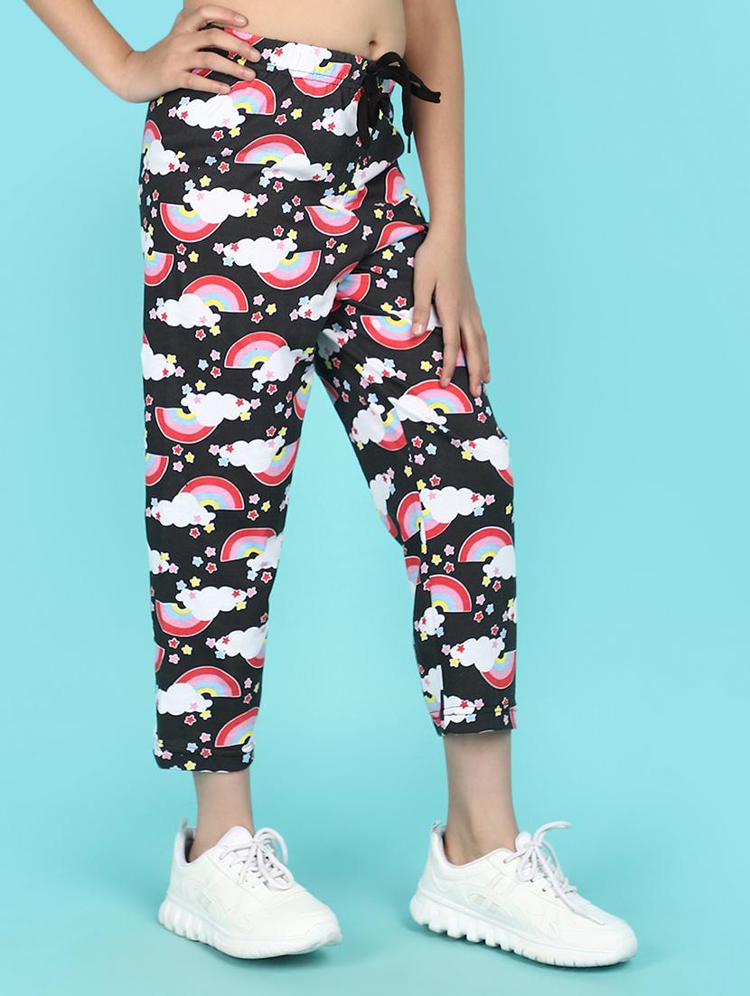 black printed nightwear pajama - 21148265 - Standard Image - 1