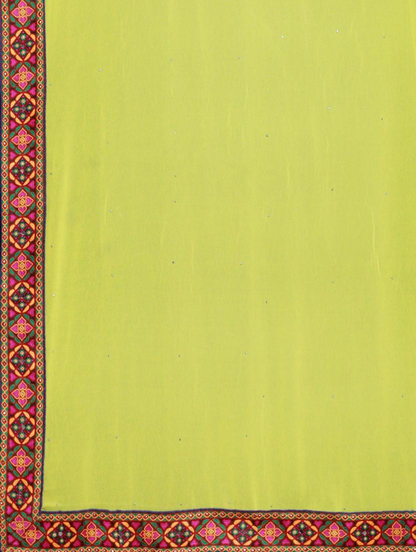 yellow embroidered saree - 21148497 - Standard Image - 4