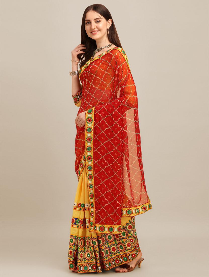 multi colored embroidered saree - 21148654 -  Standard Image - 1
