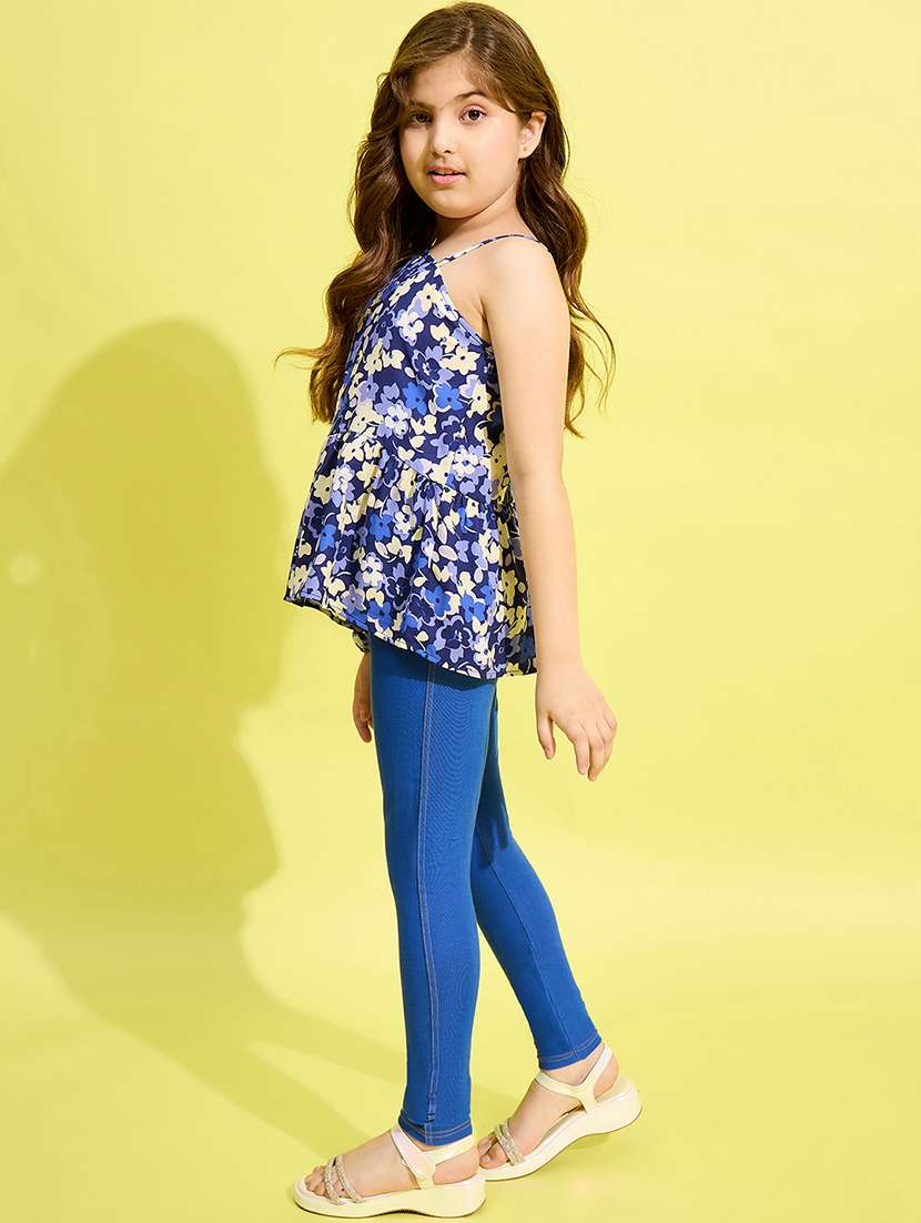 girls floral printed full length set - 21150520 - Standard Image - 1
