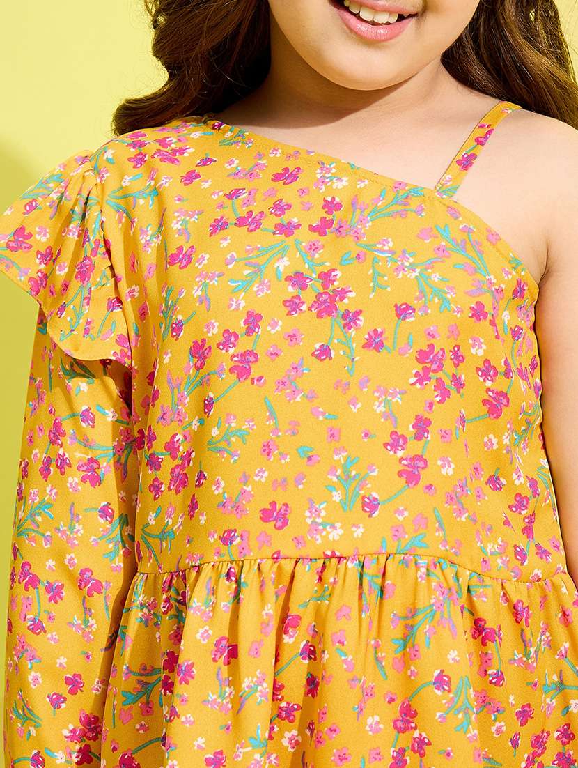 girls floral printed full length set - 21150525 -  Standard Image - 4