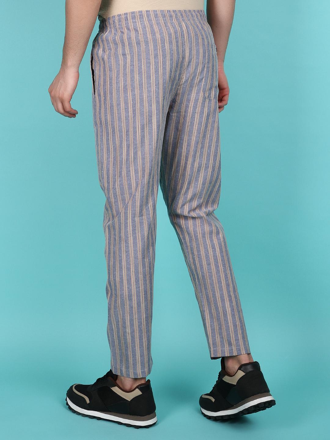 grey cotton full length track pant - 21151690 - Standard Image - 1