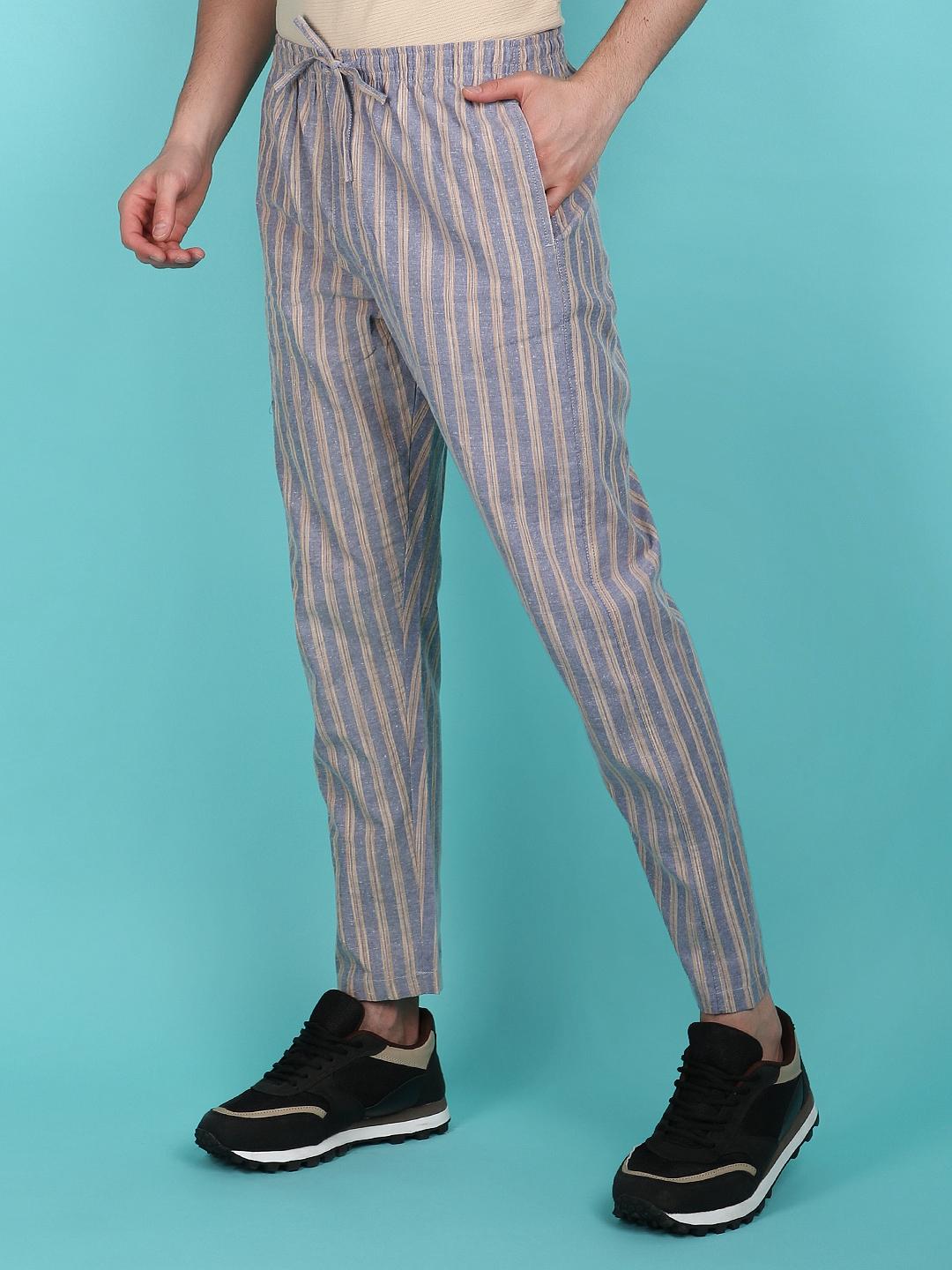 grey cotton full length track pant - 21151690 - Standard Image - 4