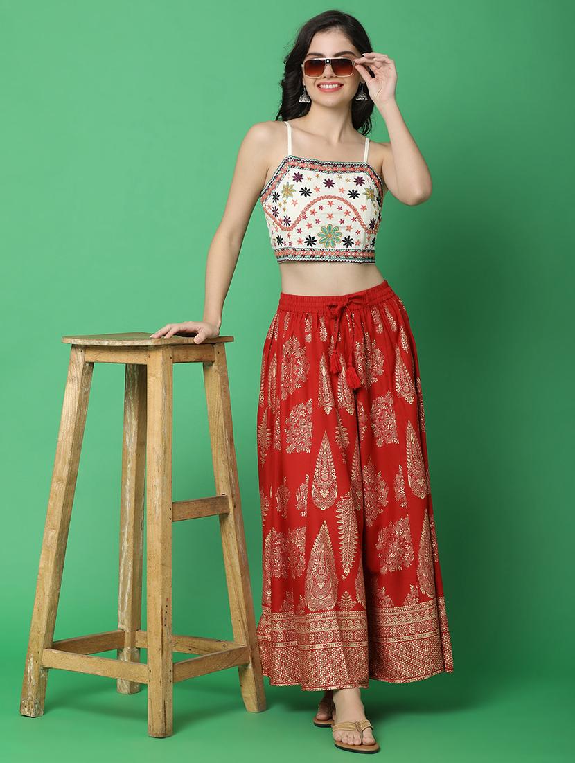 off white cotton crop top - 21151747 - Standard Image - 6