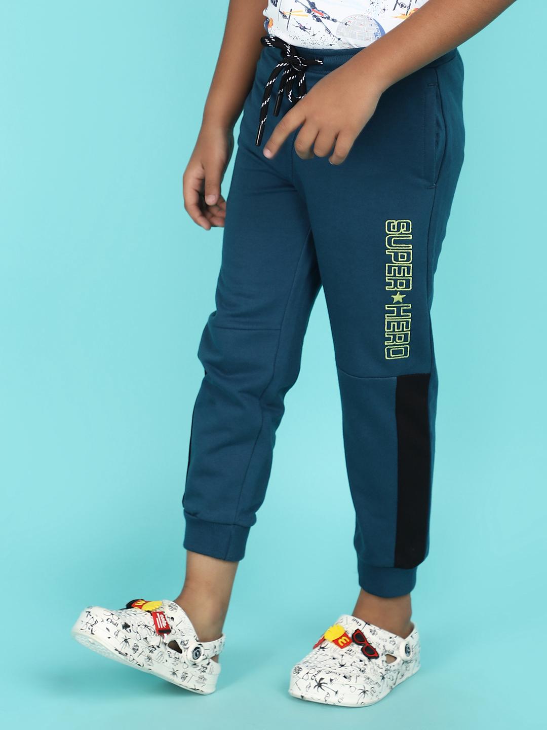 teal cotton single jersey trouser - 21151808 - Standard Image - 1