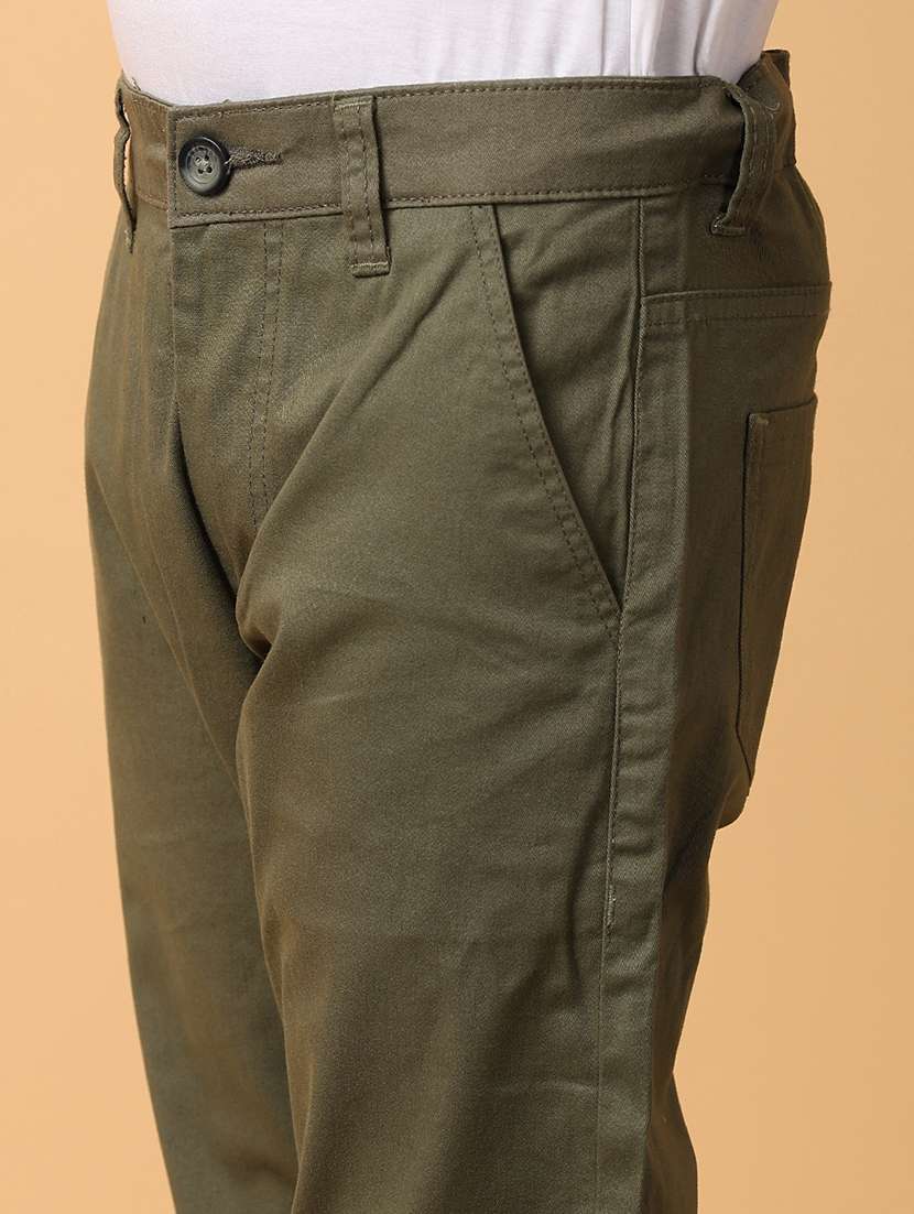 boys mid-rise solid casual chinos - 21151841 -  Standard Image - 6