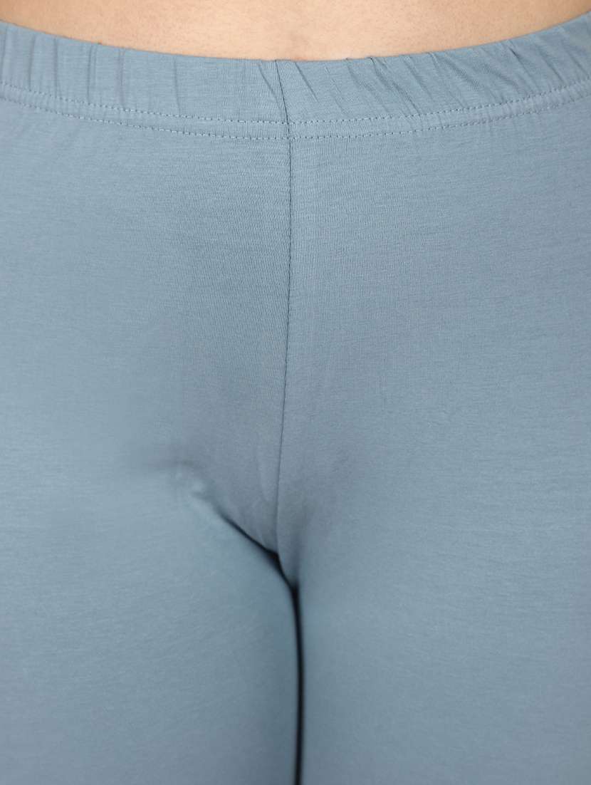 women solid high rise leggings - 21151888 -  Standard Image - 6