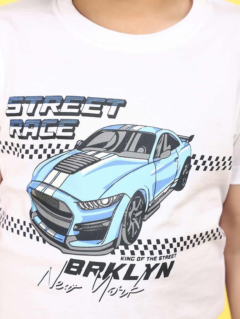boys round neck printed t-shirt - 21152488 -  Standard Image - 6