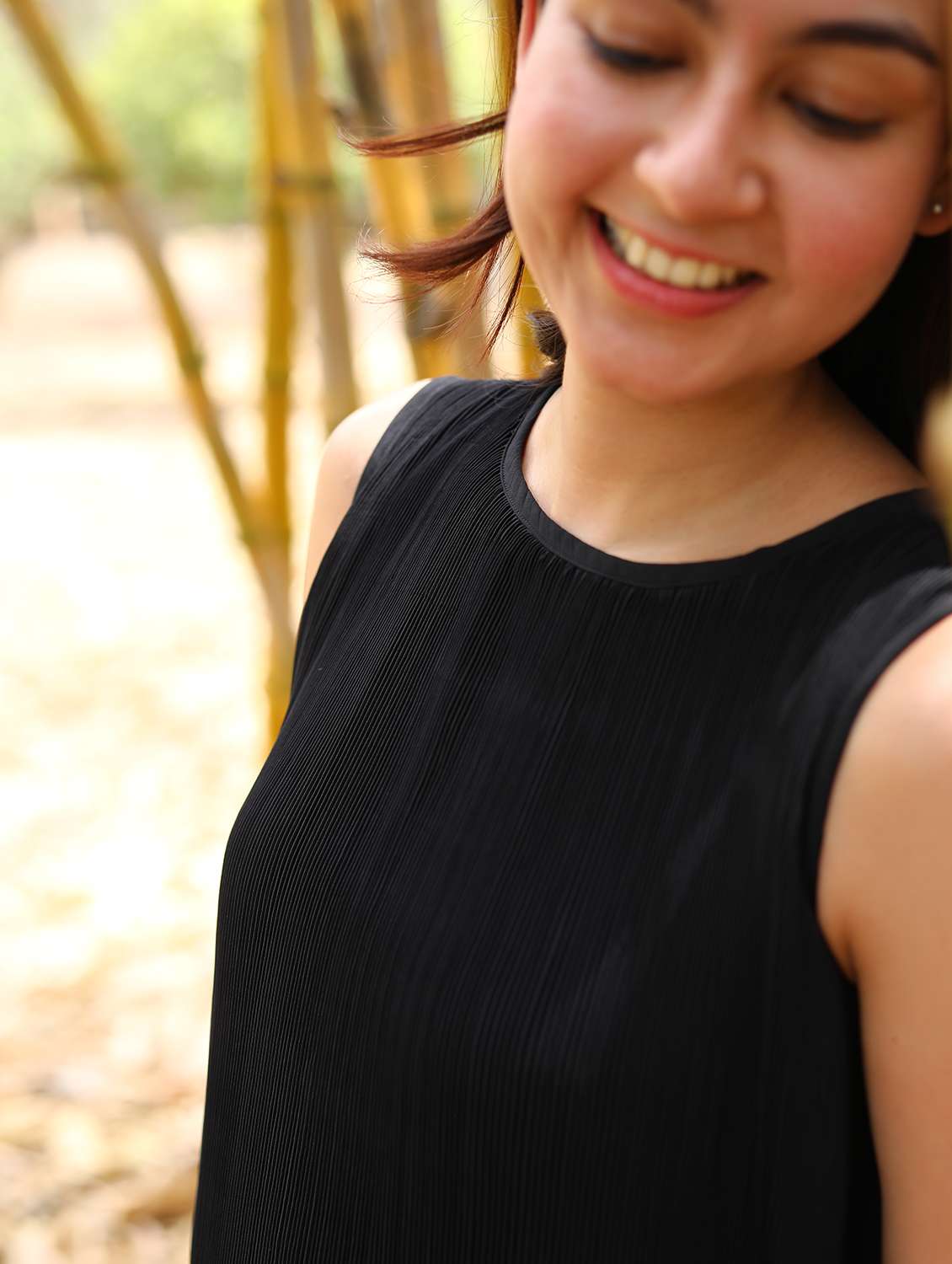 women solid sleeveless flare dress - 21152599 -  Standard Image - 4