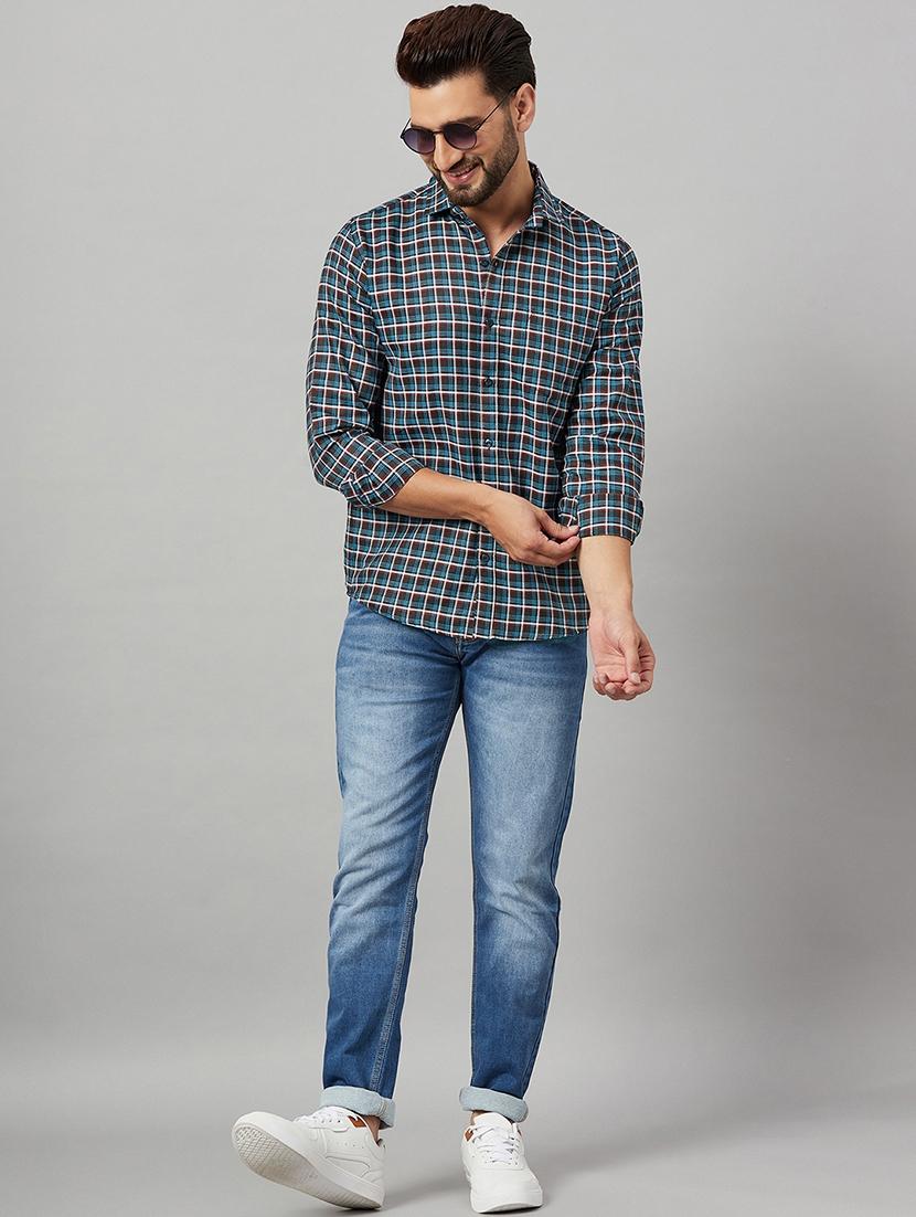 men checkered casual shirt - 21153356 - Standard Image - 4