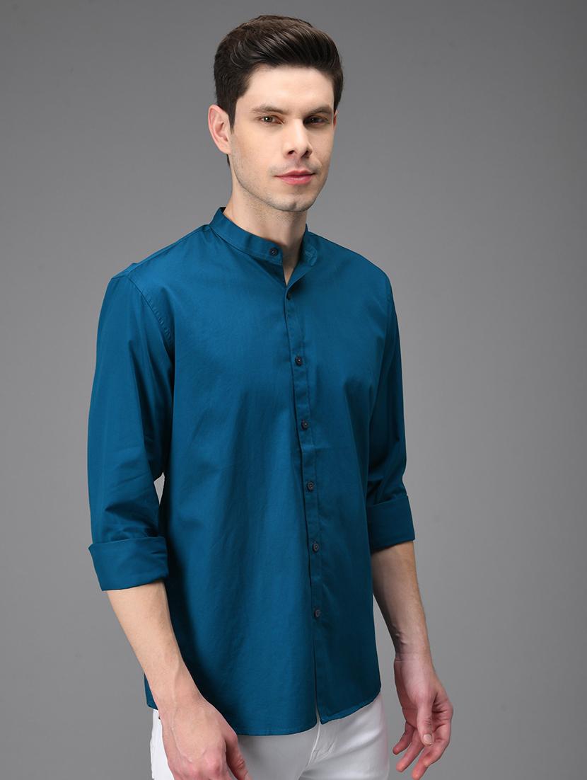 men solid cotton casual shirt - 21153396 - Standard Image - 1