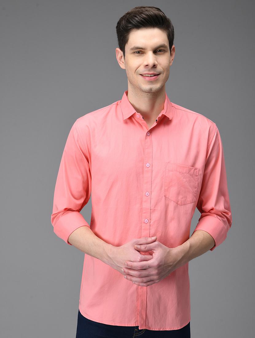 men solid cotton casual shirt - 21153408 -  Zoom Image - 0