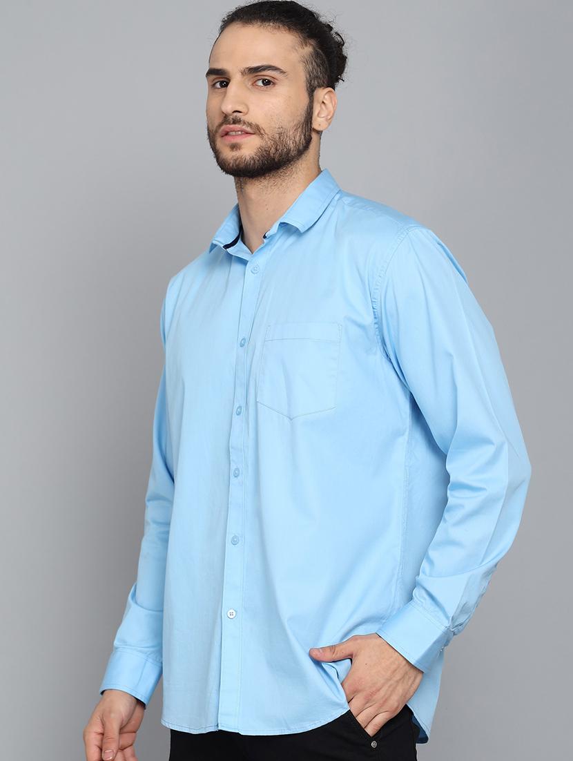 men solid cotton casual shirt - 21153419 -  Standard Image - 1