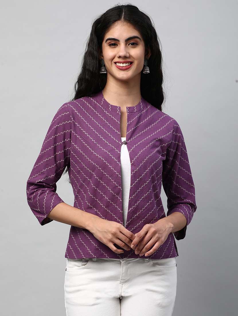 purple cotton jacket - 21153425 -  Standard Image - 1