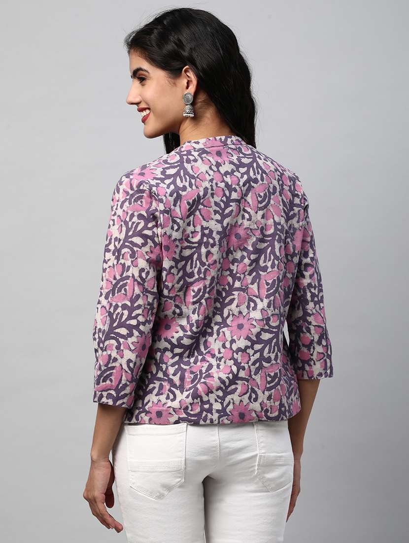 purple cotton jacket - 21153425 -  Standard Image - 4