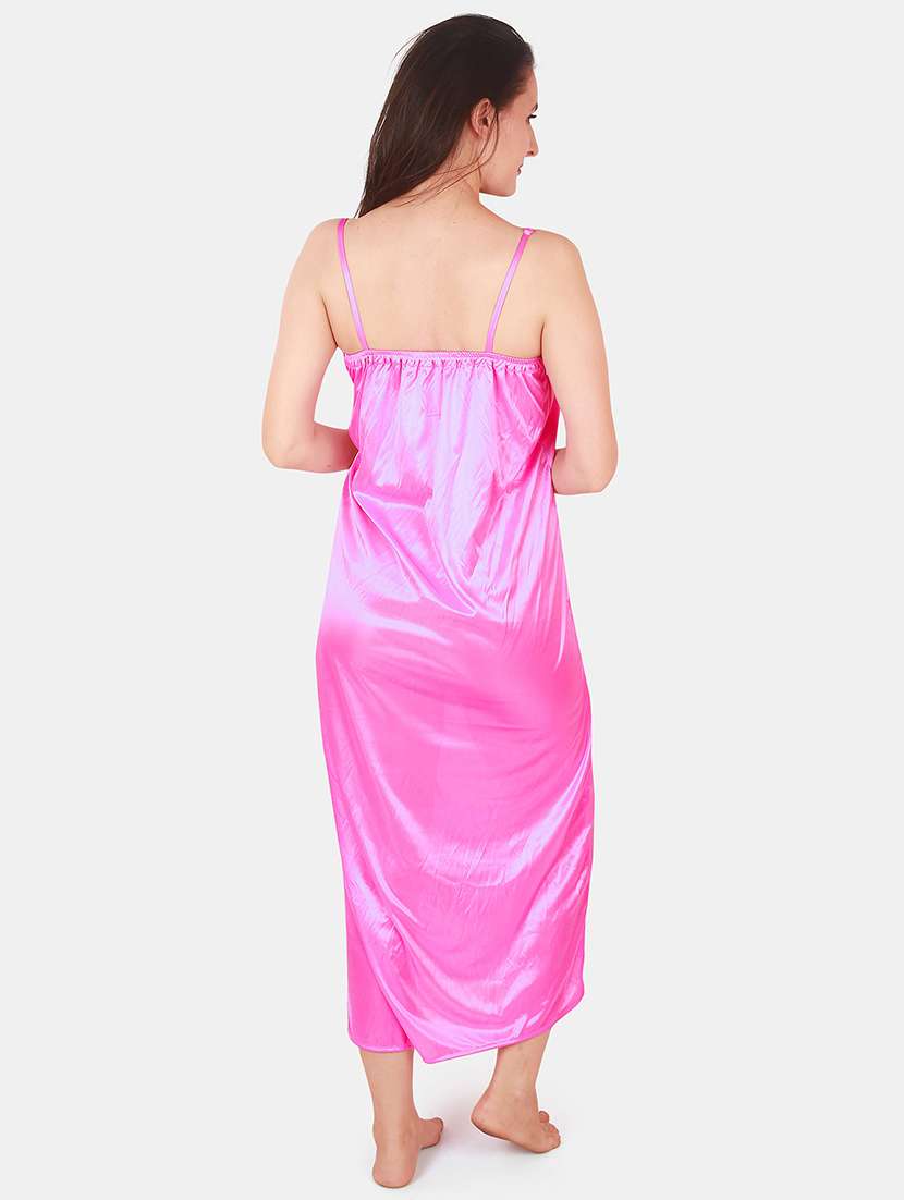 women lace detailed nighty with shrug - 21155533 -  Standard Image - 4