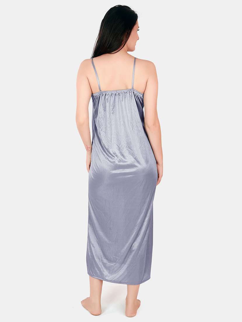 women lace detailed nighty with shrug - 21155534 -  Standard Image - 4