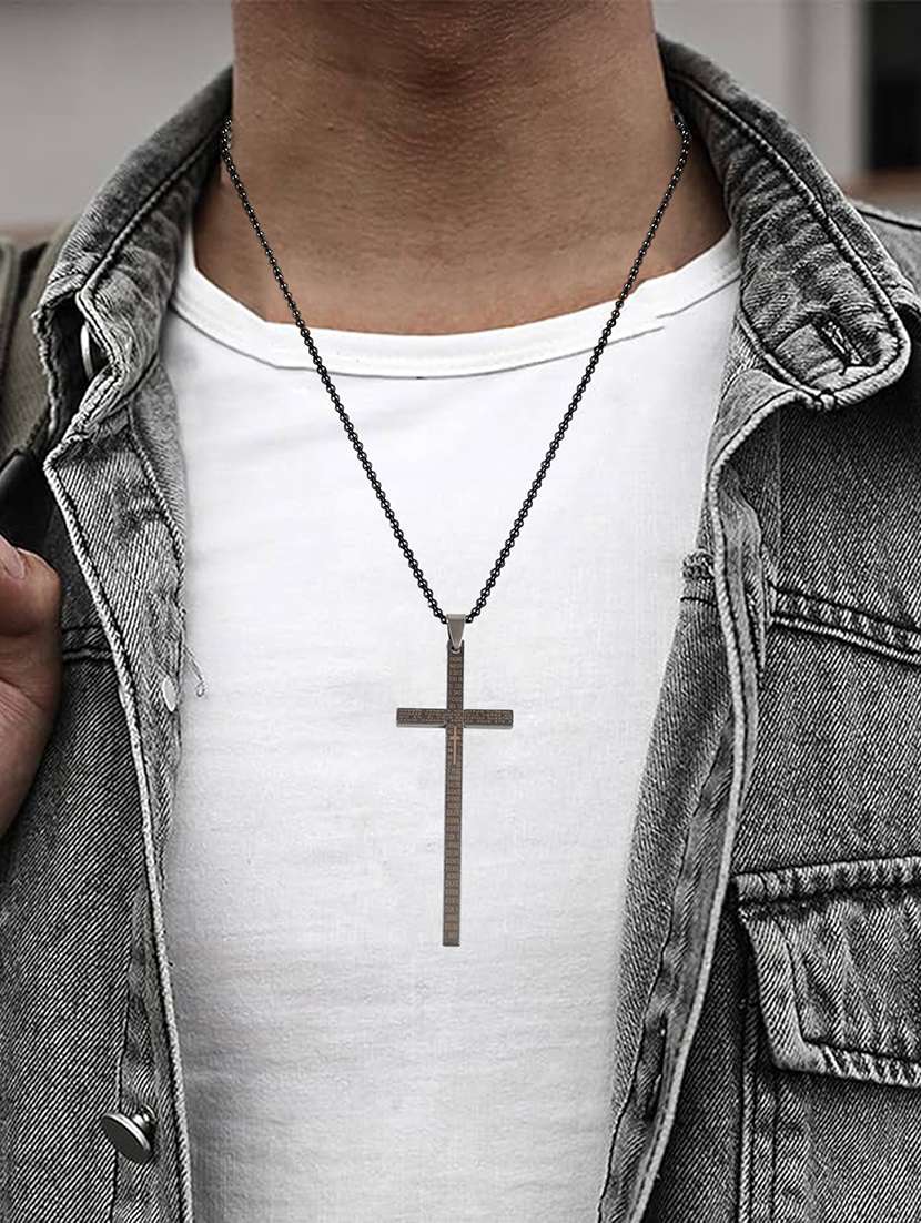 men's beige metal pendant - 21155922 - Standard Image - 4