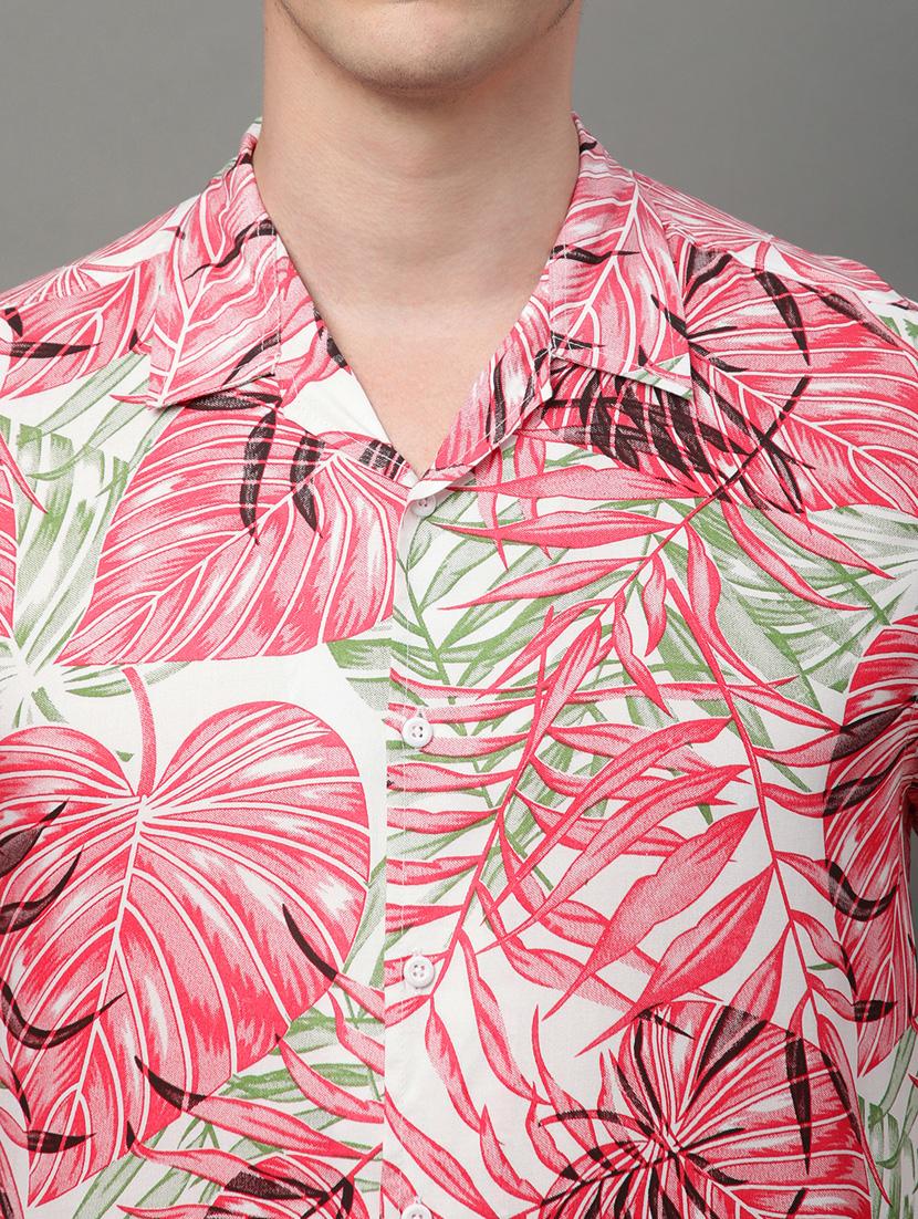 pink rayon casual shirt - 21156002 - Standard Image - 6