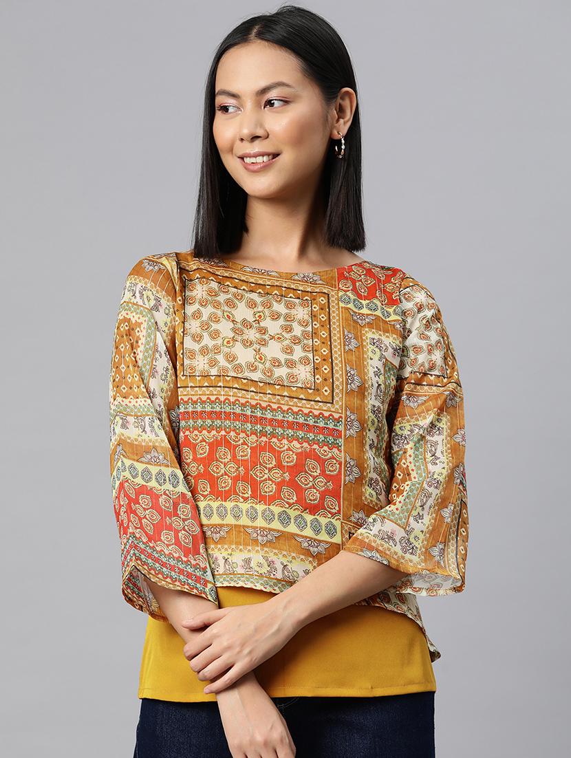 women printed layered top - 21158050 -  Zoom Image - 0