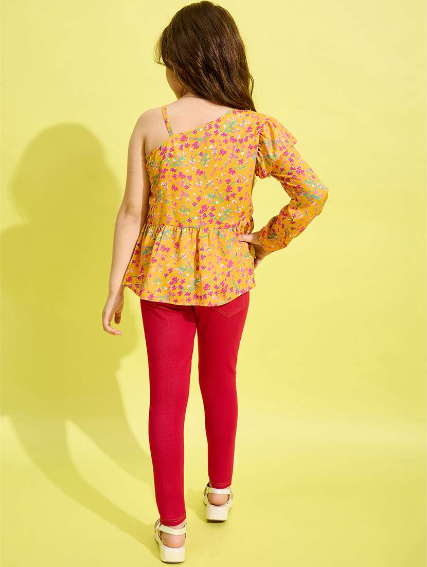 girls floral printed full length set - 21158399 -  Standard Image - 4