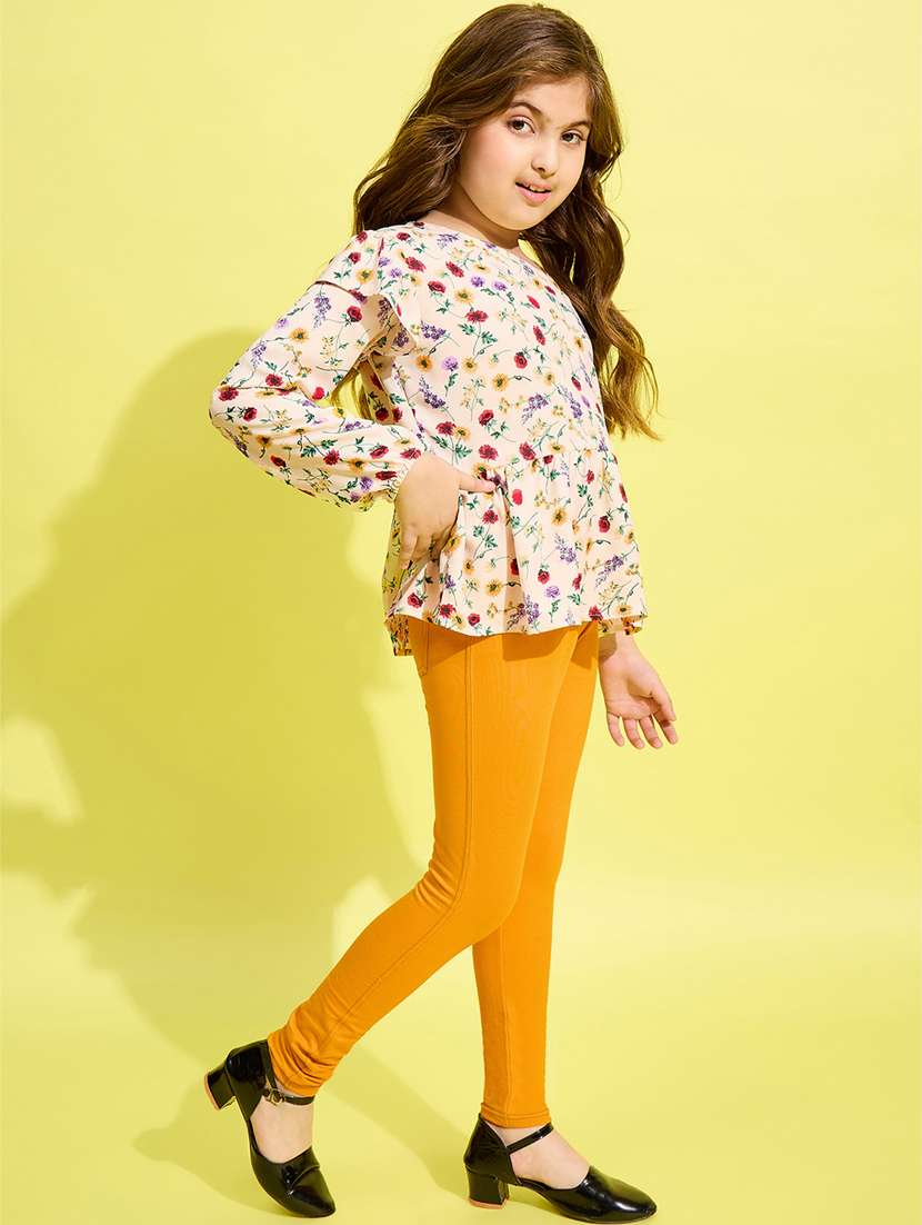 girls floral printed full length set - 21158405 -  Standard Image - 4