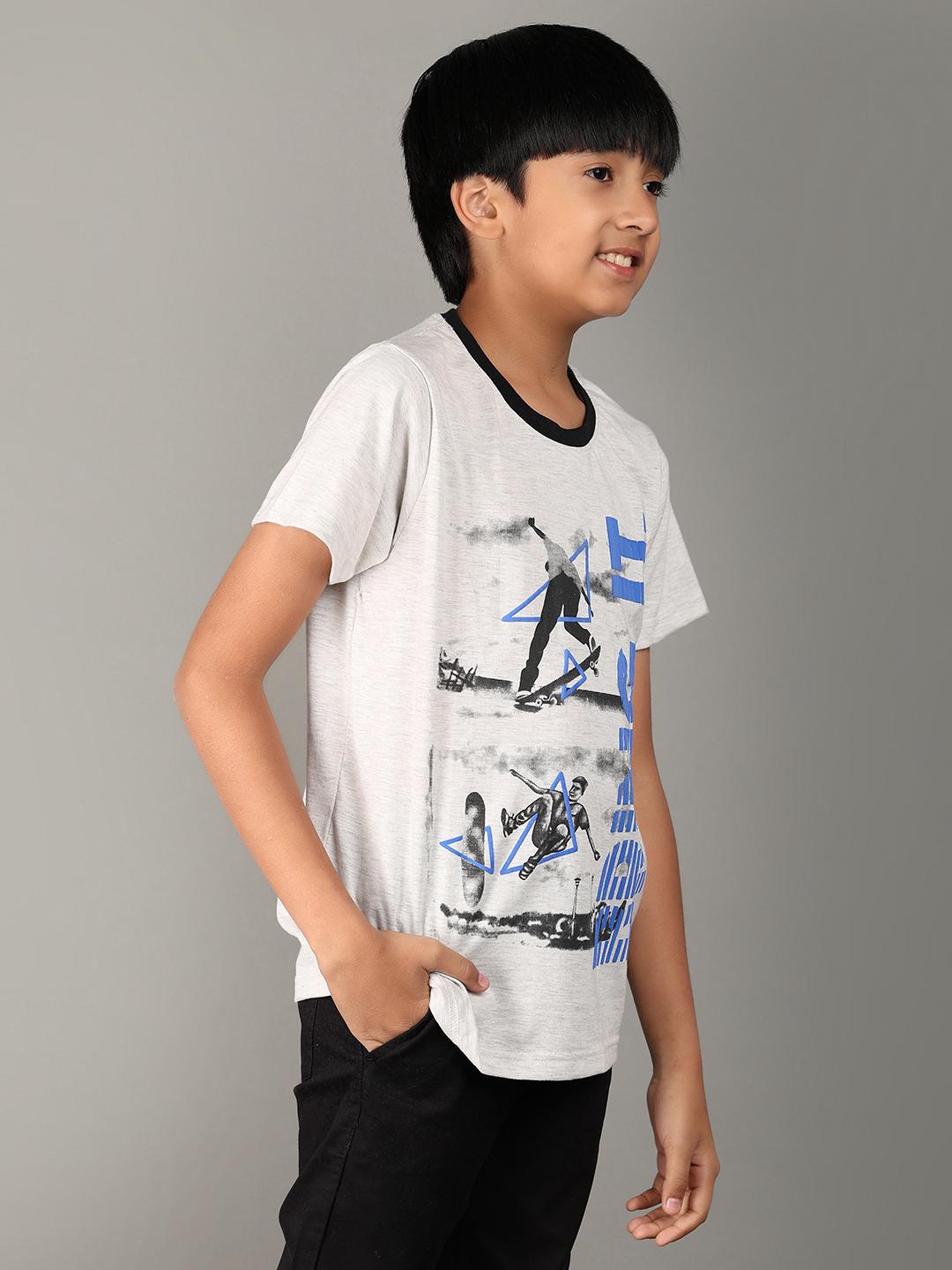 light grey cotton single jersey tshirt - 21158920 - Standard Image - 1