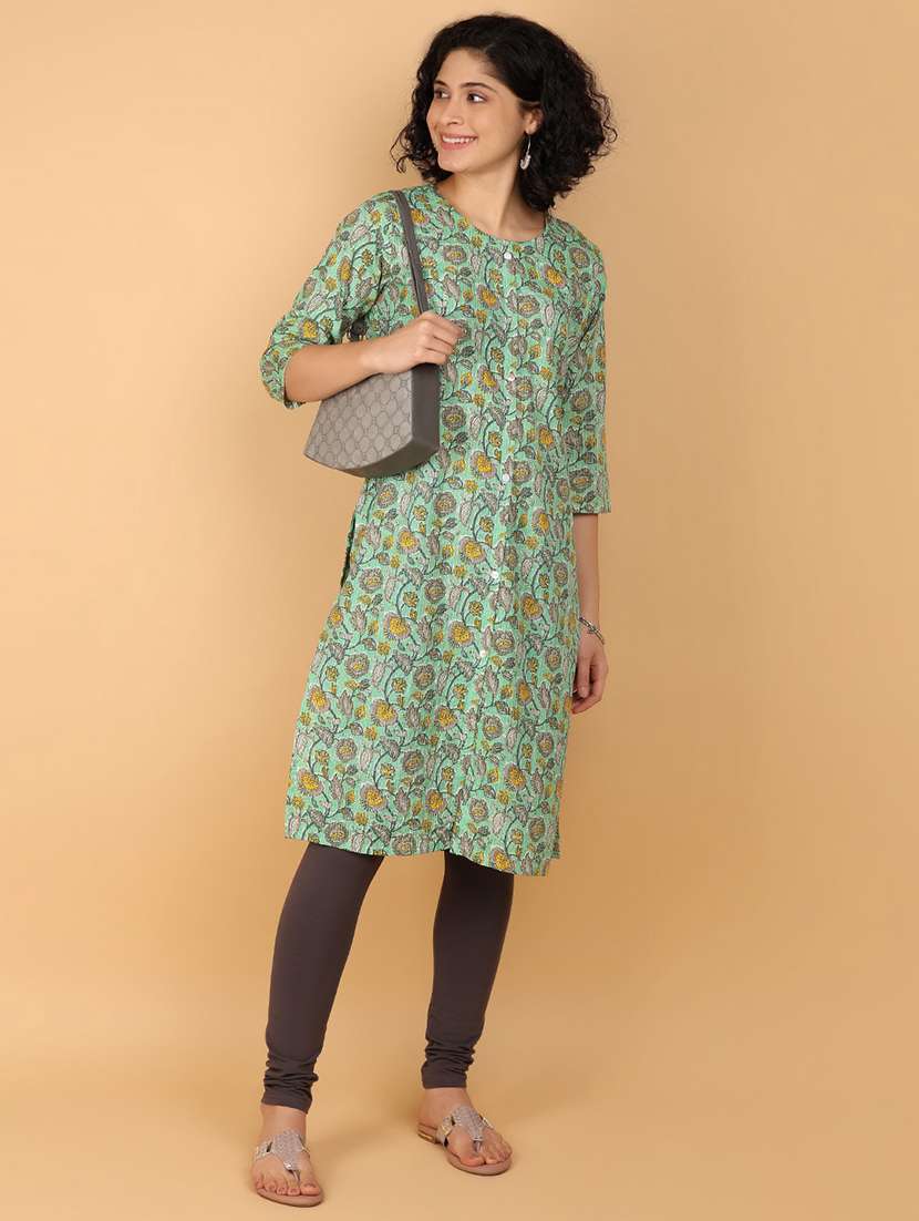 women grey cotton leggings - 21160188 -  Standard Image - 4