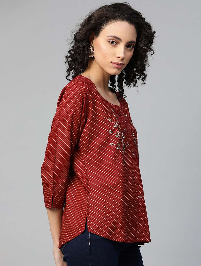 women printed straight kurti - 21161225 - Standard Image - 1