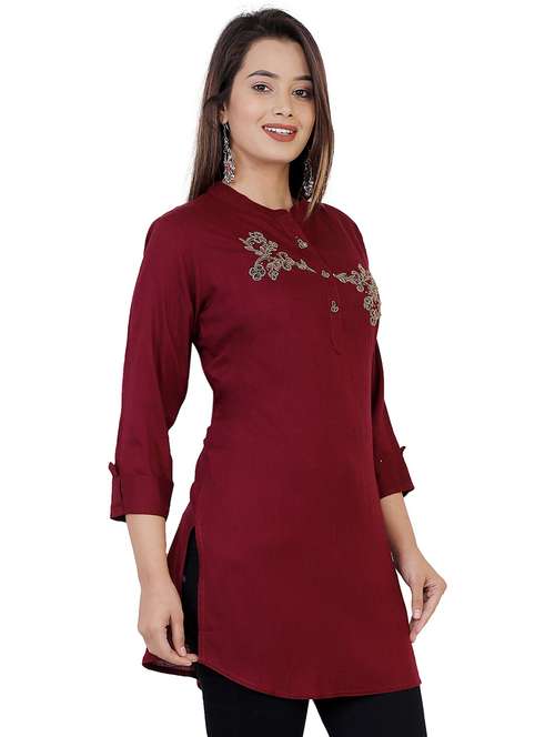 women embellished straight kurti - 21161252 -  Standard Image - 0