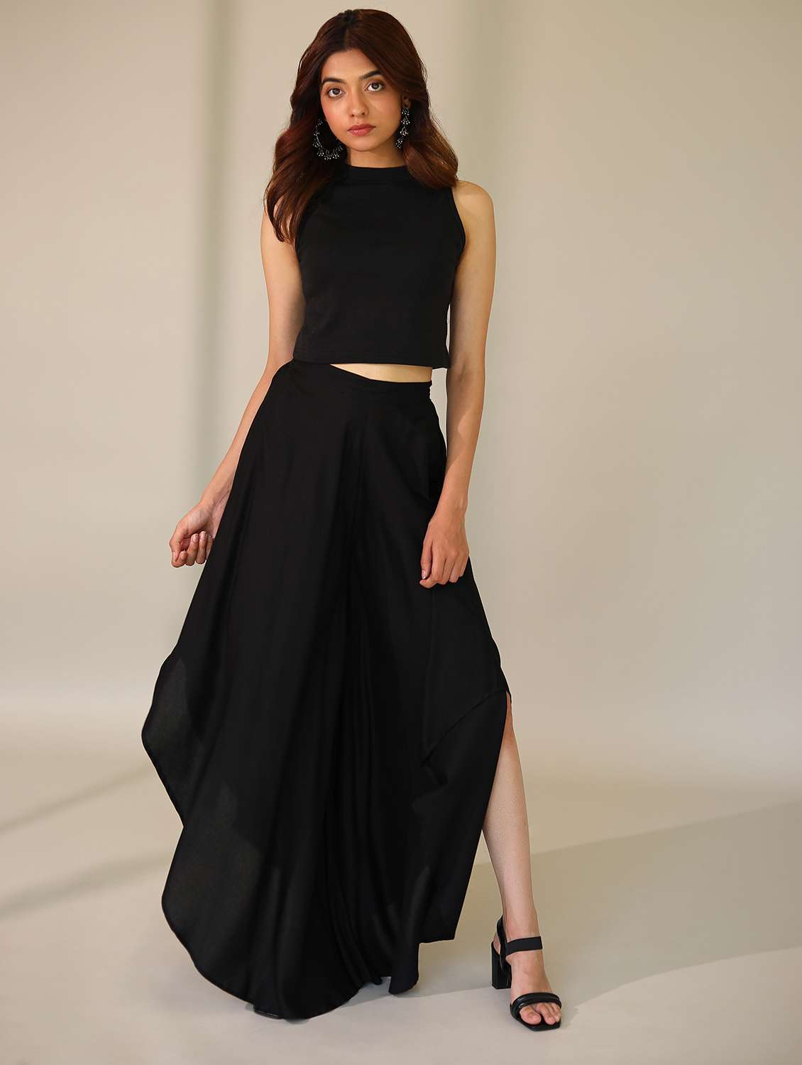 women solid high rise harem pant  - 21161299 -  Standard Image - 1