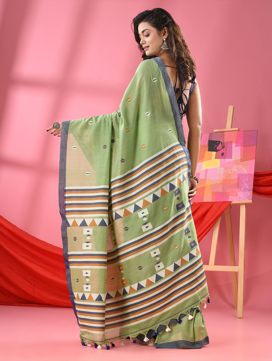 women handloom saree with blouse - 21161943 -  Standard Image - 1