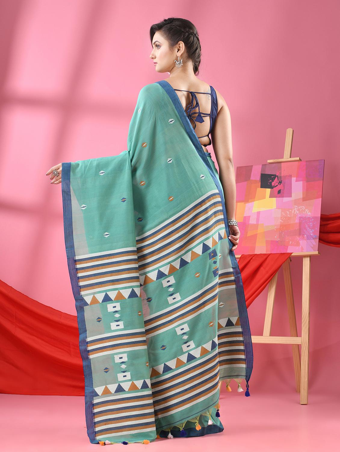 women handloom saree with blouse - 21161947 -  Standard Image - 1