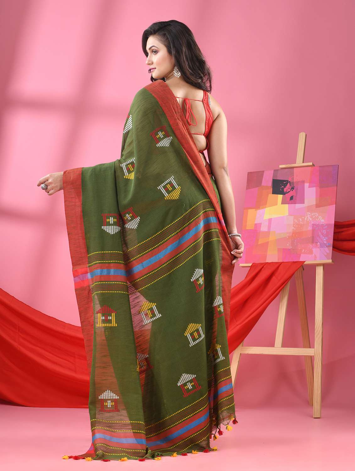 women handloom saree - 21161953 - Standard Image - 1